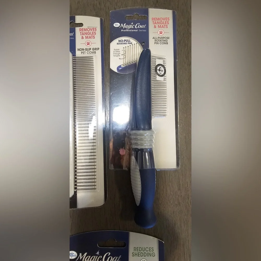 Variety of 5 Four Paws Magic Coat Professional Series Grooming Tools